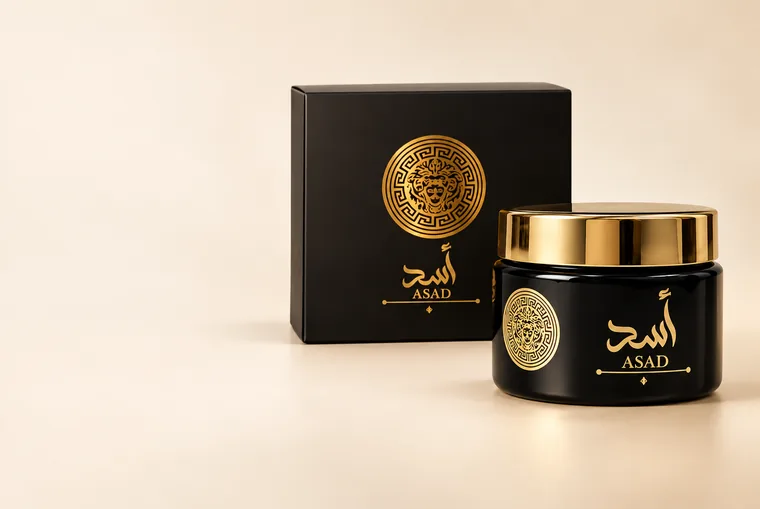 Creme corporal Asad, da Lattafa, disponível na Le Parfum