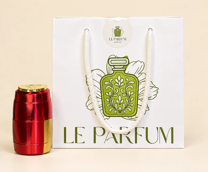Sacola da Le Parfum Perfumaria Árabe com um desodorante perfumado